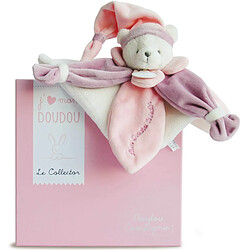 J'aime mon Doudou Collector ours rose - Doudou et compagnie