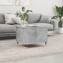 vidaXL Table basse Gris béton 60x44,5x45 cm Bois d'ingénierie