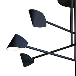 Acheter Inspired Suspension fixe à 8 ampoules, DEL 61,5 W, 3 000 K, 4 000 lm, noir, 3 ans de garantie