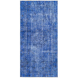 Vidal Tapis de laine 201x99 Bleu Ultra Vintage