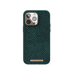 Avis NJORD Coque pour iPhone 14 Pro Max MagSafe en Cuir de Saumon Vert