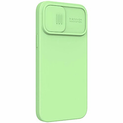 Alive Records Nillkin CamShield Silky Magnetic - Coque pour Apple iPhone 13 Pro Max (Vert Menthe)