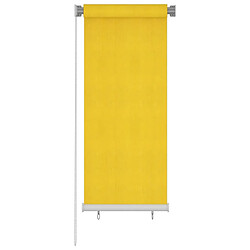 vidaXL Store roulant d'extérieur 60x140 cm Jaune PEHD