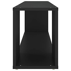 Avis vidaXL Meuble TV Noir 100x24x32 cm Bois d'ingénierie