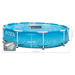 Acheter Piscine tubulaire Metal Frame Ocean ronde 3,05 x 0,76 m - Intex