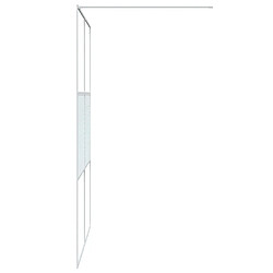 Acheter Maison Chic Paroi de douche | Écran de douche | Cloison de douche Blanc 140x195 cm Verre ESG transparent -GKD34813