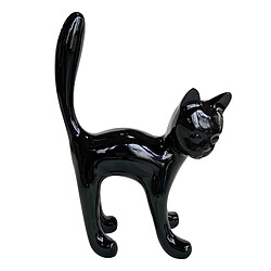 Figurine Chat Kuatéh Bastis 22x12x31 Noir