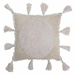 Paris Prix Coussin Carré Déco Floches 45x45cm Blanc