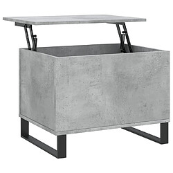 vidaXL Table basse Gris béton 60x44,5x45 cm Bois d'ingénierie