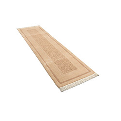 Vidal Tapis de couloir en laine 302x84 brun Darya