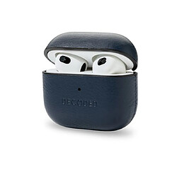 Avis Decoded Coque pour Apple AirPods 3 en Cuir Véritable Bleu marine