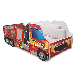 Kids Literie Lit Camion Pompier 70x140 Thème