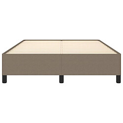 Acheter vidaXL Cadre de lit sans matelas taupe 140x190 cm tissu