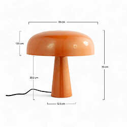 Rendez Vous Deco Lampe Livia en métal orange