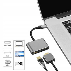 Acheter GUPBOO Adaptateur de concentrateur USB-C 4k HDMI VGA,JL2740