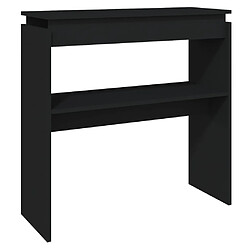 Maison Chic Table console | Meuble d'entrée | Table d'appoint Noir 80x30x80 cm Aggloméré -GKD49833