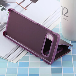 Acheter Wewoo étuis en cuir Coque Housse à rabat horizontal PU avec miroir de galvanoplastie pour Galaxy S10 Plus, support (Violet)