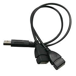 Acheter Adaptateur USB 2.0 Y Mâle Vers 2 Adaptateur De Câble Pour Câble Séparateur Double Jack Femelle