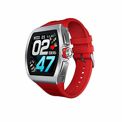 M1 Business Smart Watch Homme Étanche Smartwatch Fréquence Cardiaque Moniteur De Pression Artérielle Sport Piste Horloge Rouge