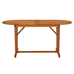 vidaXL Table de jardin 160x85x75 cm Bois d'eucalyptus solide