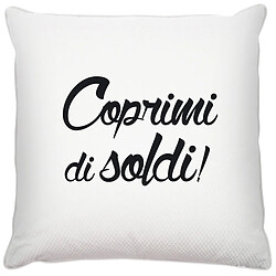 Alter Coussin avec impression numérique, 100% Made in Italy, Coussin de canapé décoratif, amovible et lavable, Modèle Jake, 40x40x5 cm