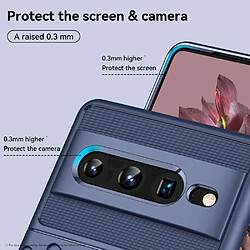 Avis Htdmobiles Coque pour Google Pixel 7 Pro 5G - housse etui silicone gel thunder + verre trempe - BLEU FONCE