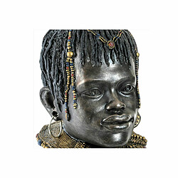 Acheter Figurine Décorative DKD Home Decor Africaine 26 x 20 x 42 cm Noir Beige Colonial (2 Unités)