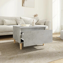 Avis Maison Chic Table d'appoint | Table Basse Gris béton 50x46x35 cm Bois d'ingénierie -GKD50940