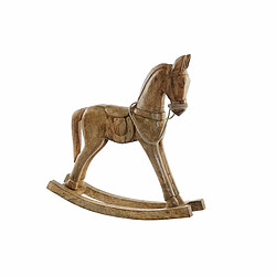 Figurine Décorative DKD Home Decor Balancelle Cheval Marron 61 x 15 x 63 cm