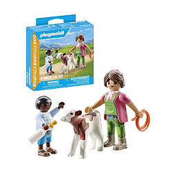 Playmobil® Playmobil Fermière et Veau