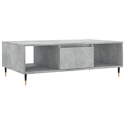 Maison Chic Table basse,Table Console Table d'appoint, Table pour salon gris béton 104x60x35 cm bois d'ingénierie -MN36175