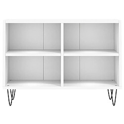 Avis vidaXL Meuble TV blanc 69,5 x 30 x 50 cm bois d'ingénierie