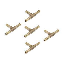 Avis 5 pcs en laiton t type menuisier tuyau de jointure menuisier té connecteur air eau gaz 6mm