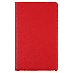 Wewoo Housse Coque Etui en cuir à rotation horizontale à 360 degrés avec texture Litchi pour Galaxy Tab A 10.1 2019 T510 / T515avec support Rouge