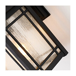 Avis Elstead Lighting Applique murale extérieur Quoizel Aluminium,verre grainé transparent Noir