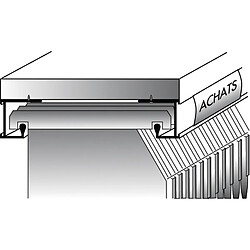 Du Val Profil dossiers suspendus sous tablette de 2ml alu anodisé argent