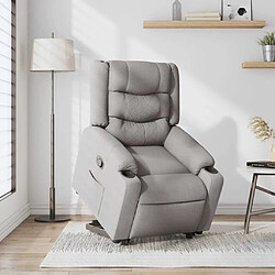 vidaXL Fauteuil inclinable gris nuage tissu