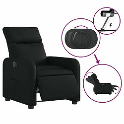 Maison Chic Fauteuil Relax pour salon, Fauteuil inclinable électrique Noir Similicuir -GKD12206 pas cher