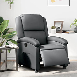 Maison Chic Fauteuil Relax pour salon, Fauteuil inclinable électrique Gris Similicuir -GKD40331