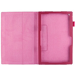 Wewoo Housse Étui Magenta pour Sony Xperia Tablet Z2 10.1 Litchi Texture en cuir avec support