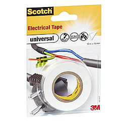 3M universal 4401WHT Ruban isolant Scotch® blanc (L x l) 10 m x 15 mm 1 rouleau(x)