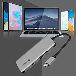 Avis Hub USB-C 6 en 1 3x USB 1x USB-C Power Delivery 100W Entrée SD Micro-SD Swissten