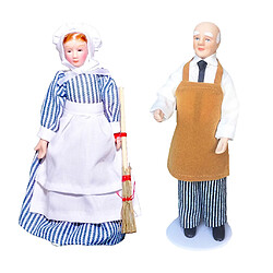 2x 1/12 Maison De Poupée Miniature En Porcelaine Poupée Modèle Petite Belle Fille Garçons