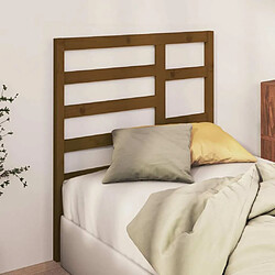 Avis Maison Chic Tête de lit scandinave,Meuble de chambre Marron miel 81x4x104 cm Bois massif de pin -MN79626