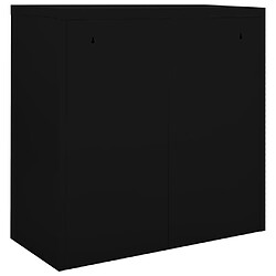 Avis vidaXL Armoire à portes coulissantes Noir 90x40x90 cm Acier