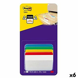 Ensemble de Notes Adhésives Post-it Index 51 x 38 mm Multicouleur 66 Volets (6 Unités)