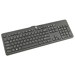 HP 803181-071 USB QWERTY Espagnole Noir clavier - Claviers (Standard, Avec fil, USB, Clavier mécanique, QWERTY, Noir)