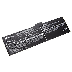 vhbw batterie compatible avec Dell Venue 11 Pro, 11 Pro 7130 Junction, Pro11i-2501BLK, V11P7130 tablette (4850mAh; 7,4V; Li-polymère)