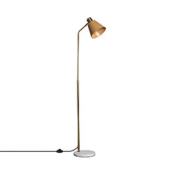 Avis Ledkia Lampadaire Aluminium et Marbre Vinci Doré