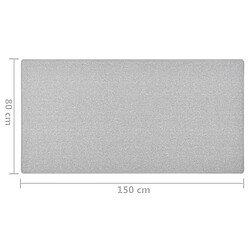 vidaXL Tapis de couloir Gris clair 80x150 cm pas cher